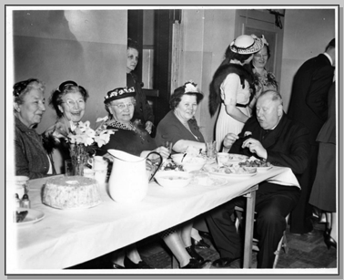 Maryanna Dapsis, Rose Bagdes, Karolina Waitkus, Petronelle Marks Agnes Waitkus, Ann Hicks, Father Chizauskas Detroit Wedding Ann Bagdes Mikel Gretz 1953